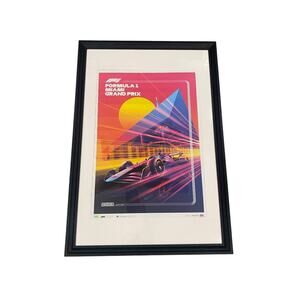 2023 Miami Grand Prix Formula 1 Limited Edition 750 Poster with Frame Hard Rock